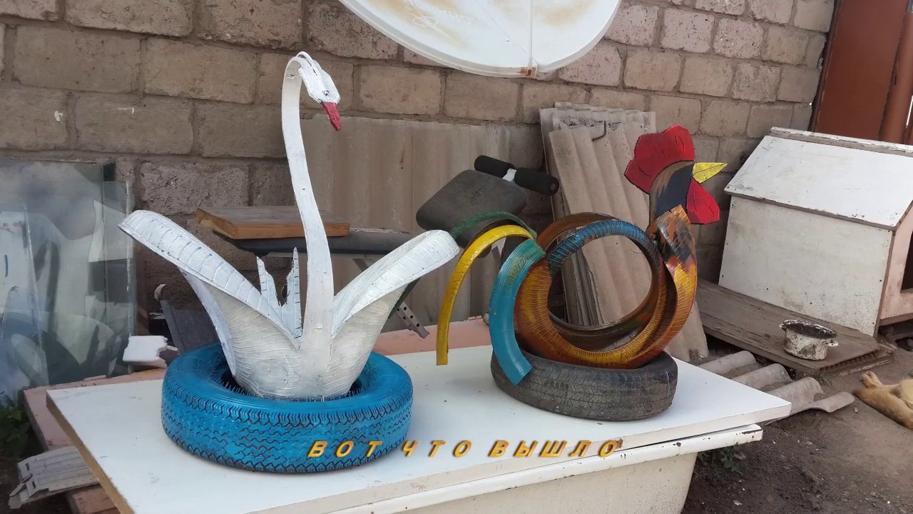 Попугаи из покрышек (8 фото). попугай из шины своими руками как сделать из автопокрышки попугая