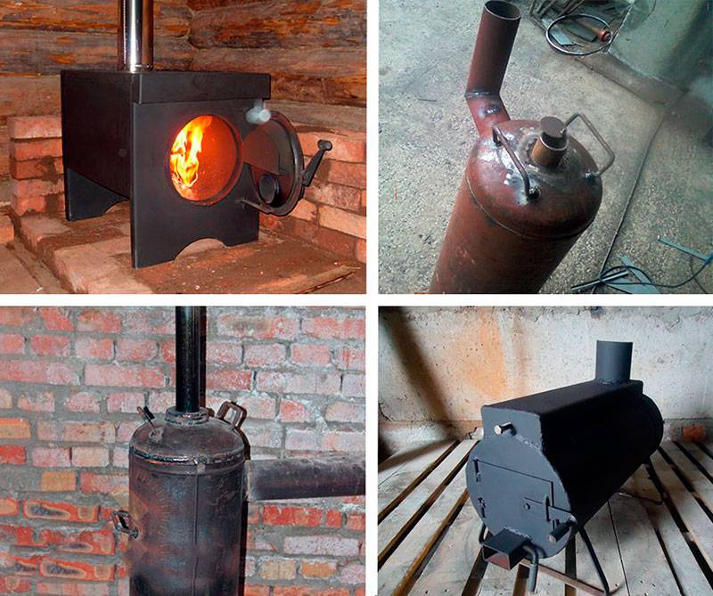 Печка в гараж на дровах своими руками - как сделать