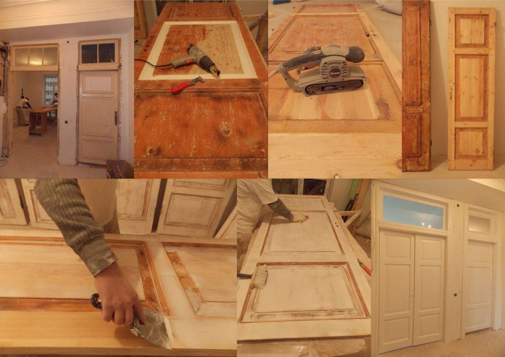 Как отреставрировать межкомнатную дверь своими руками в домашних условиях, можно ли обновить старую коробку советских времен, деревянную, из двп, ламинированную?