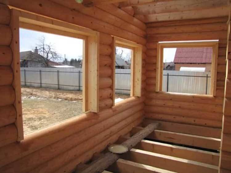 Обсада в деревянном доме: установка коробки для пластиковых окон, плюсы и минусы