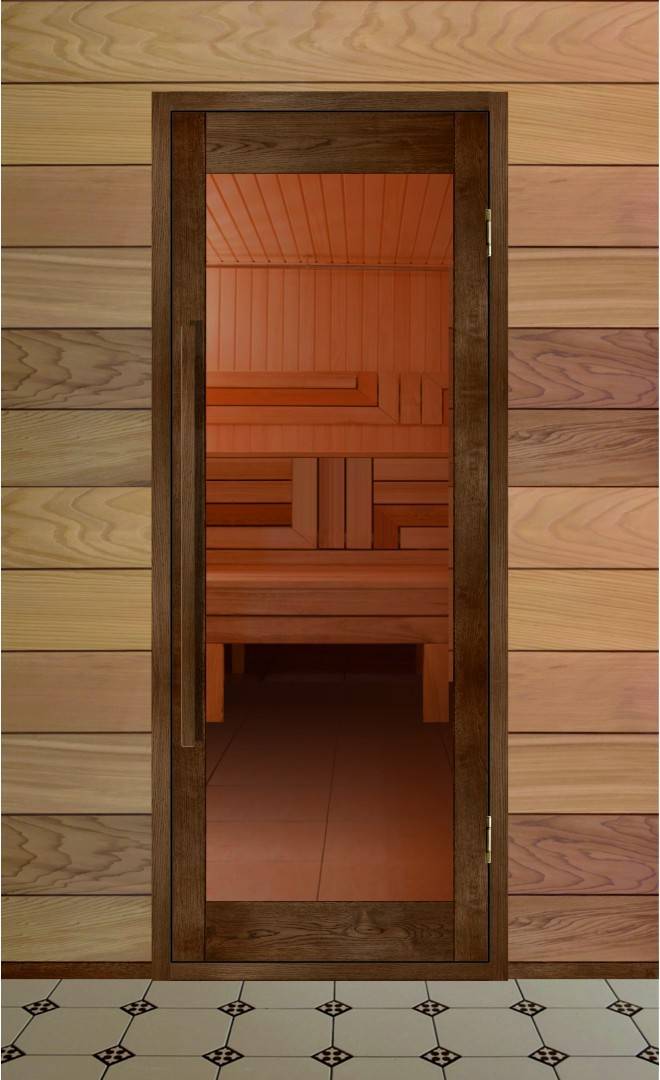 Стеклянные двери для бани: размеры в сауну + установка