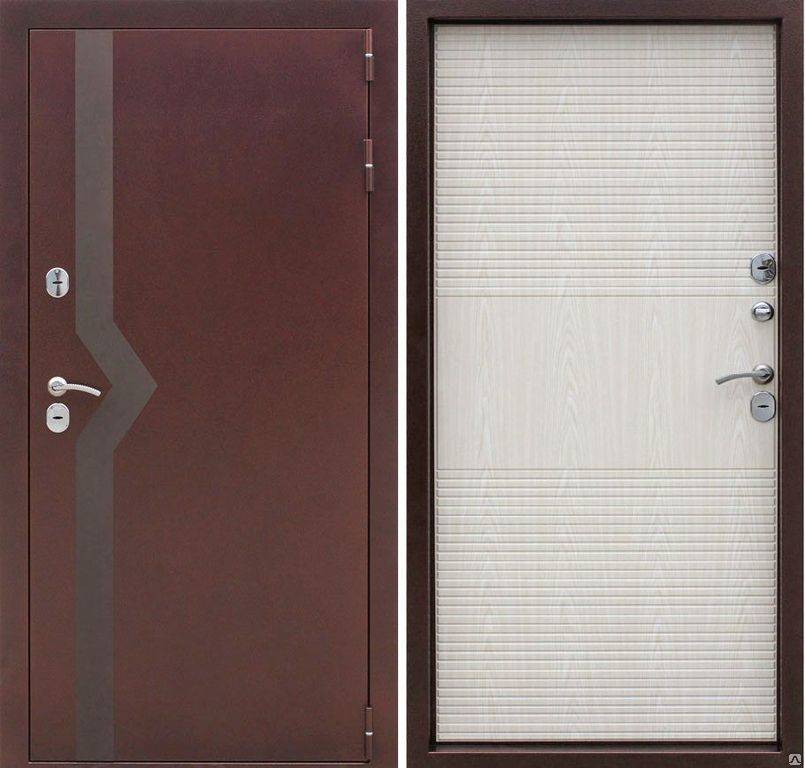 Входные металлические двустворчатые двери для частного дома и квартиры