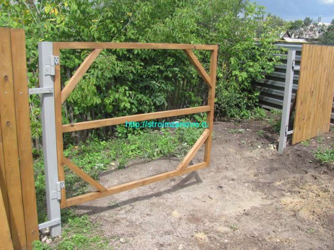 Как сделать деревянные ворота - ворота из дерева (+фото, схемы)