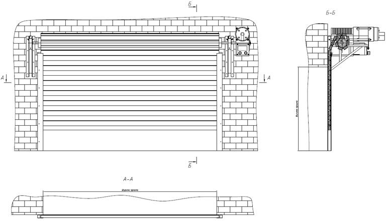 Виды и монтаж рулонных ворот для гаража на даче в 2021 году