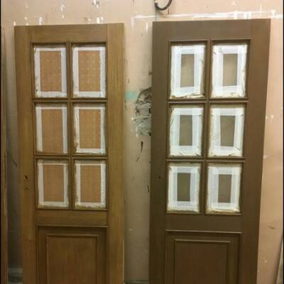Реставрация дверей из шпона