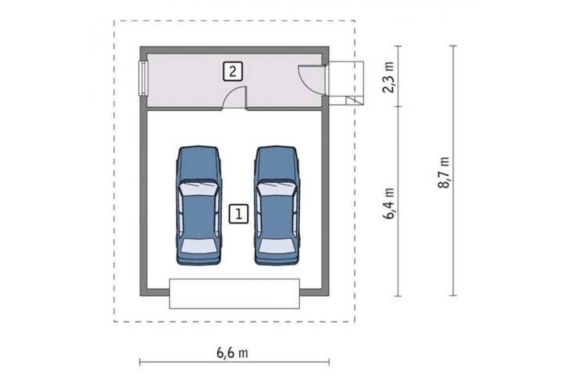 Гараж на 2 машины: размер, оптимальная ширина на два автомобиля, стандартные габариты, как построить своими руками двойной гараж с хозблоком, план, чертежи, фото-материалы - легкое дело