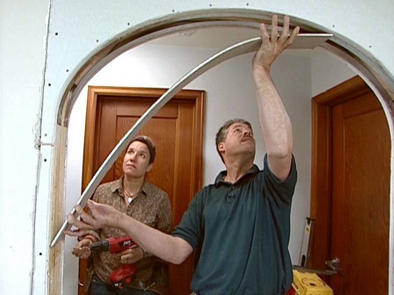 Как быстро сделать арку из гипсокартона на дверном проеме