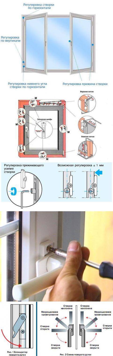 Как отрегулировать пластиковую дверь на балконе самостоятельно на прижим, по высоте: видео