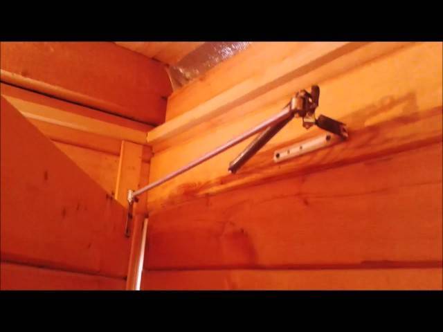 4 видео про способы изготовления дверного доводчика своими руками