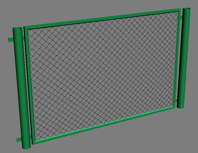 Сварной сетчатый забор с полимерным покрытием