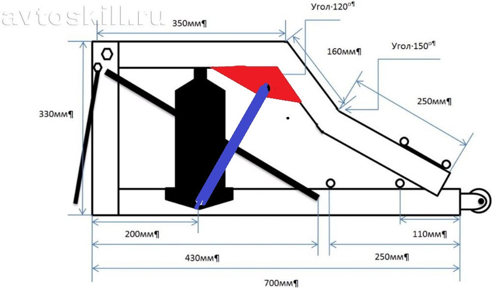 Подъемник автомобильный для гаража своими руками чертежи