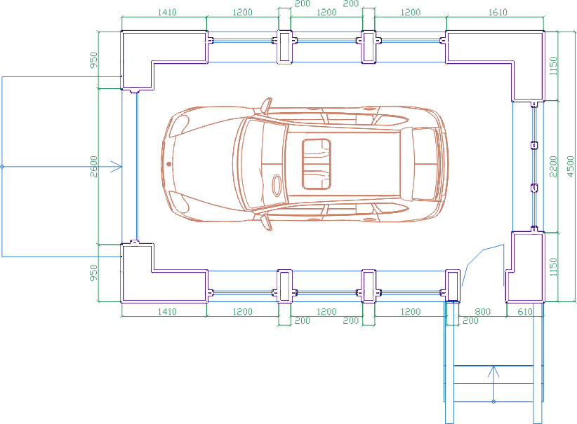 Стандартный размер гаража на 1 машину