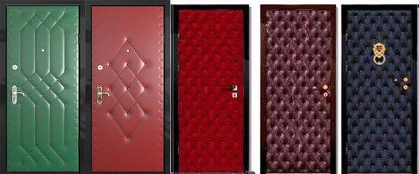 Обивка металлических дверей – подробный разбор самых популярных вариантов