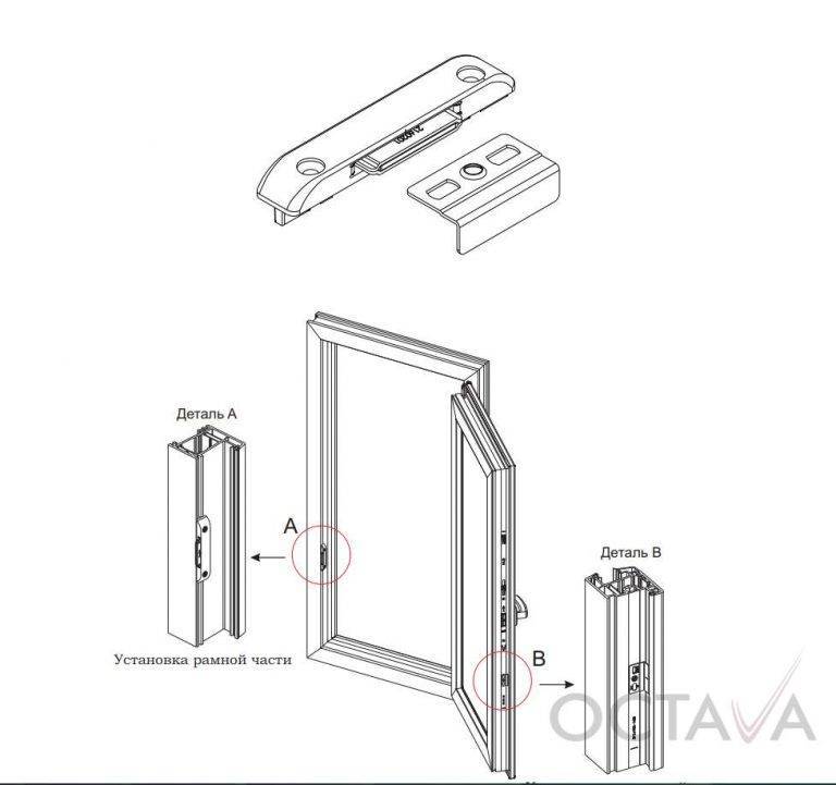 Защелки для балконных пластиковых дверей: виды, советы, видео по установке