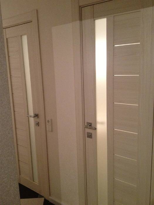 Какой стандартный размер дверей в ванную и туалет