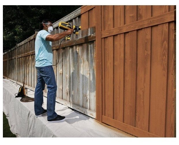 Как правильно покрасить забор своими руками, технология покраски забора на дачном участке