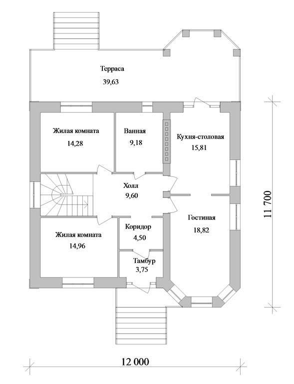 Проекты одноэтажных домов с цокольным этажом и гаражом