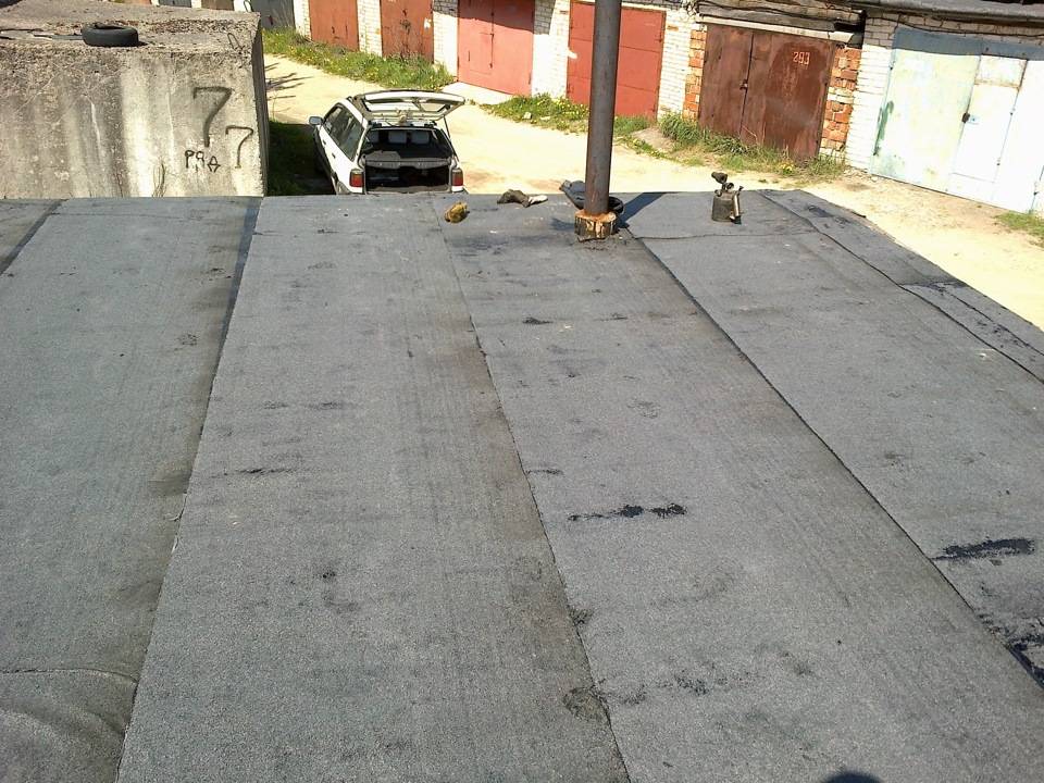 Ремонт крыши гаража своими руками