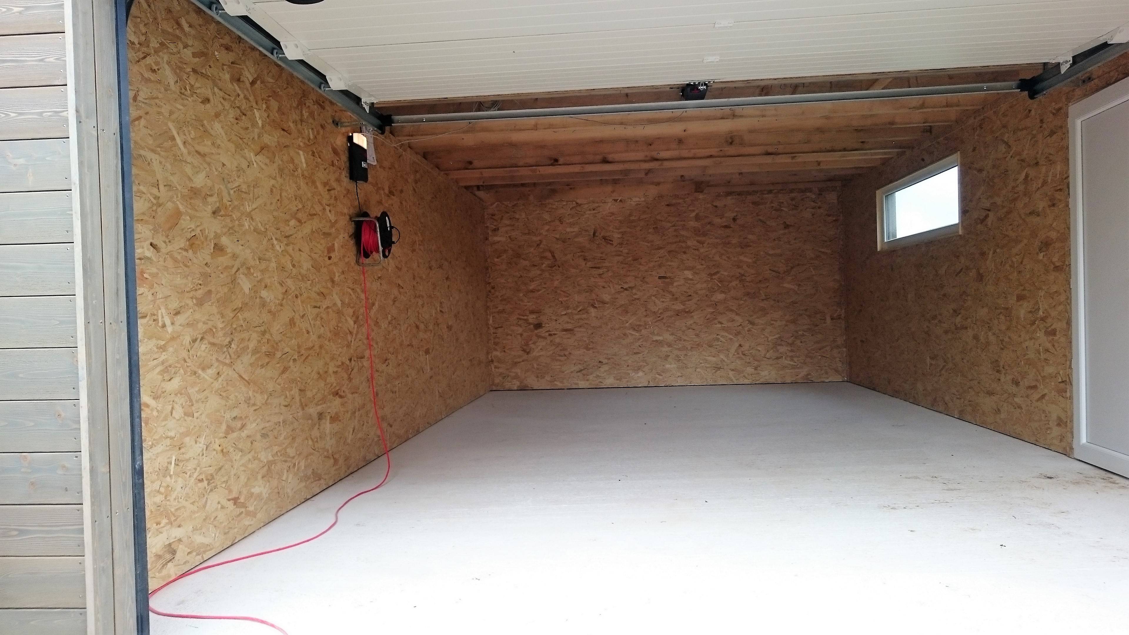 Самостоятельная обшивка гаража панелями осб — правила внутренней отделки