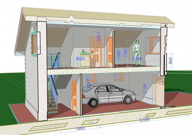 Проекты гаража с хозблоком: чертежи и эскизы с размерами, варианты конструкций и материалов