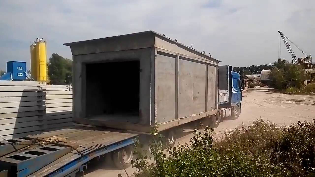 Строительство бетонного монолитного гаража (видео)
