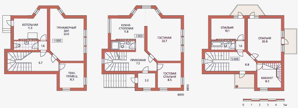 Проекты домов с мансардой и гаражом на одну и две машины – одноэтажные и двухэтажные коттеджи