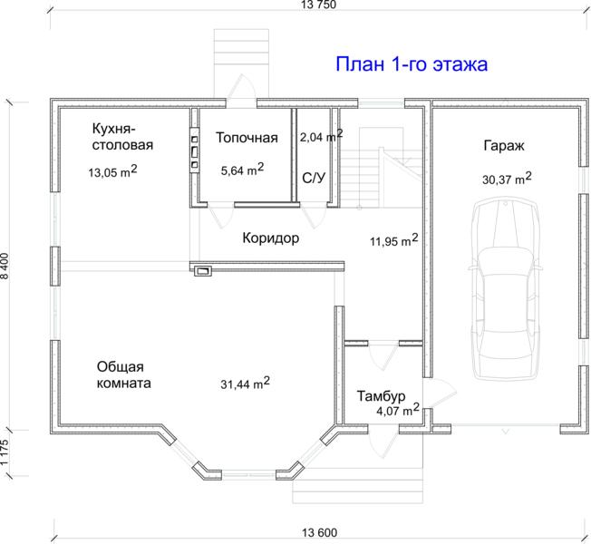 Проекты домов с гаражом с мансардой: одноэтажные и двухэтажные коттеджи, планировка