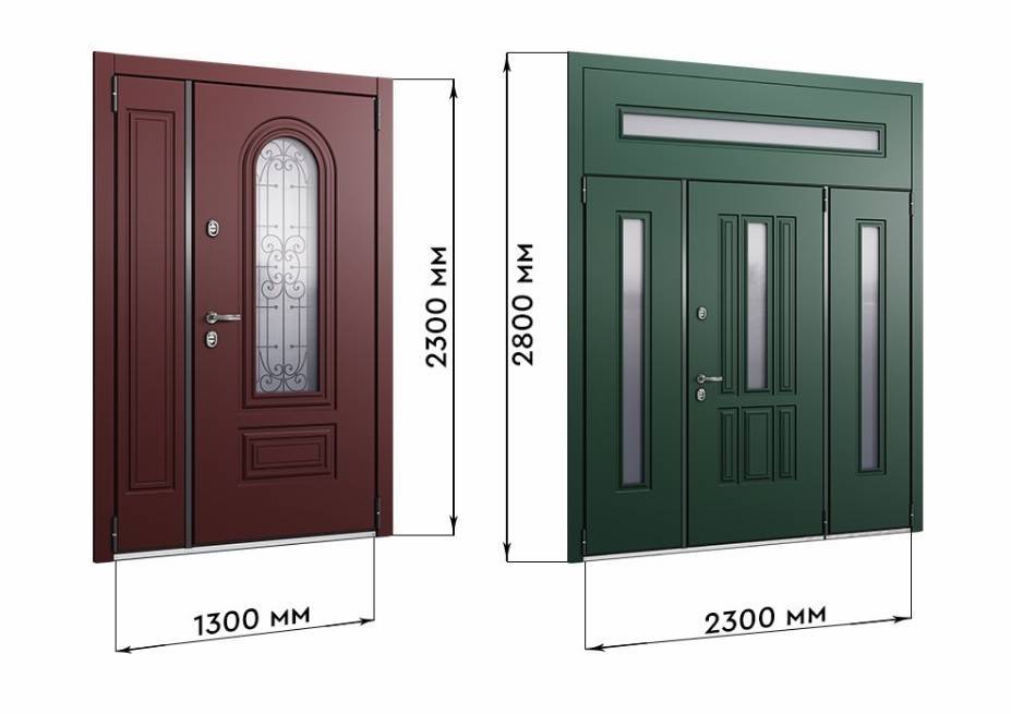 Межкомнатные и входные двери: стандартные размеры с коробкой и без