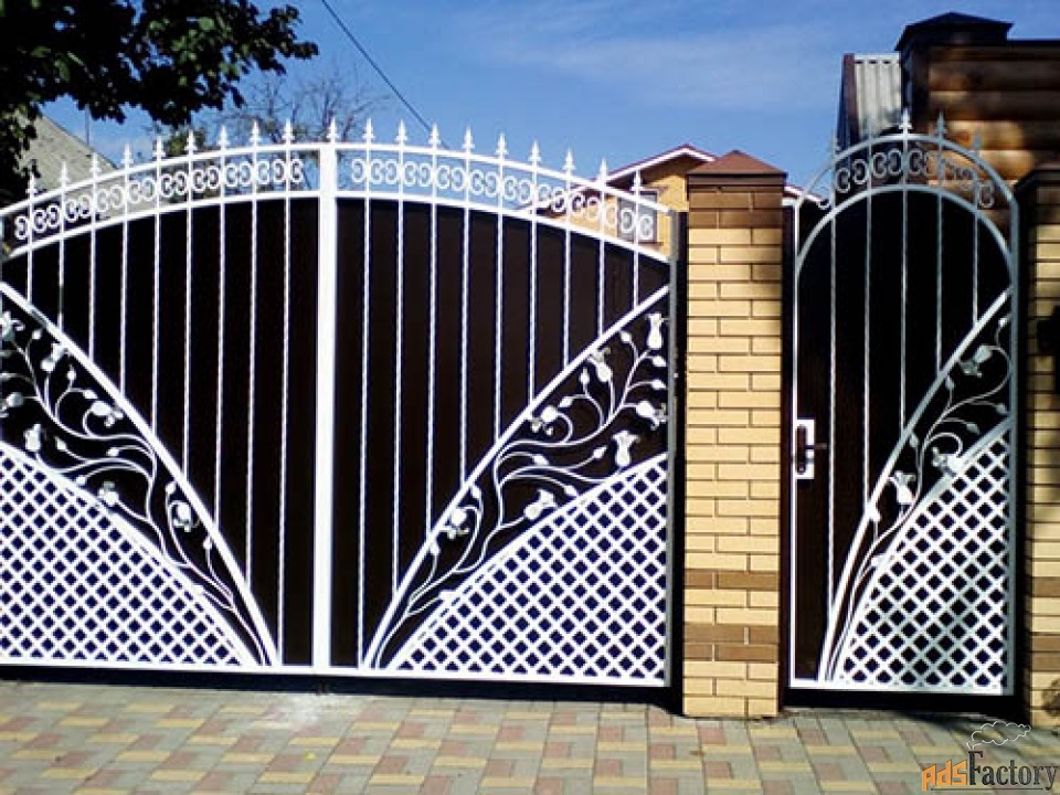 Ворота для частного дома: виды современных конструкций, оформление ворот