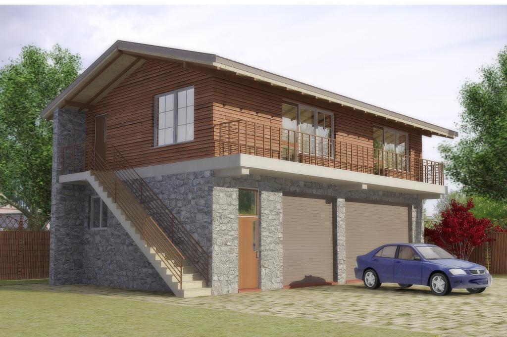 Двухэтажный гараж — как сделать проект
