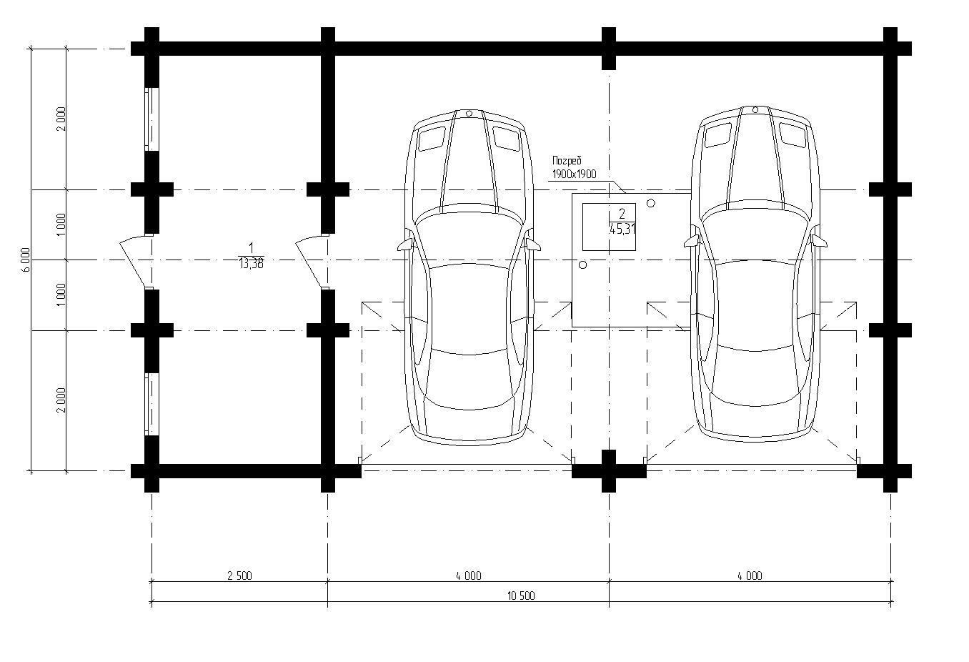 Как сделать проект гаража на 3 машины — удобно и красиво - 1погаражам