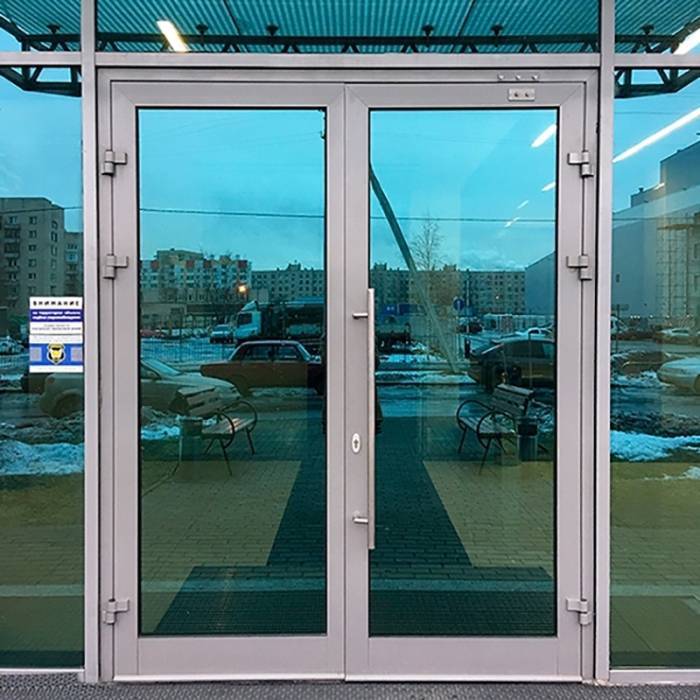 Входные двери из алюминиевого профиля