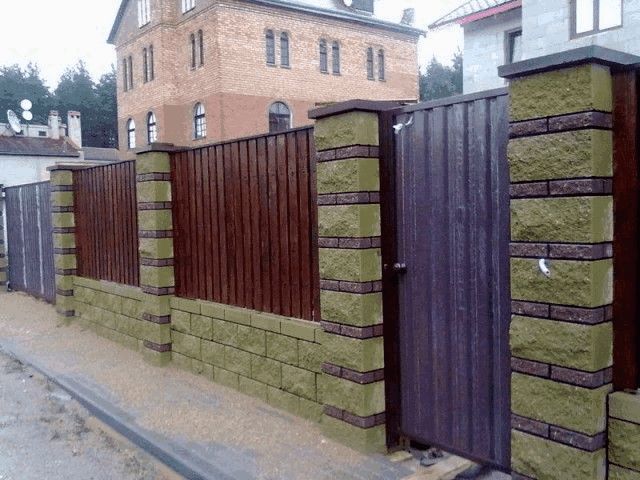 Как построить забор из бессер блоков своими руками - фото ограждений на даче