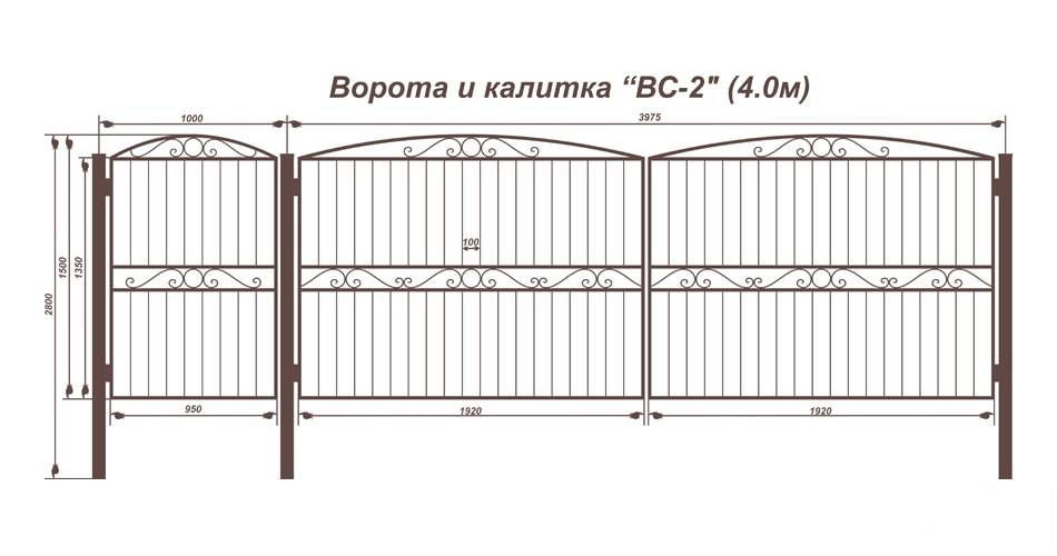 Размеры ворот: ширина и оптимальная высота в заборе с калиткой частного дома