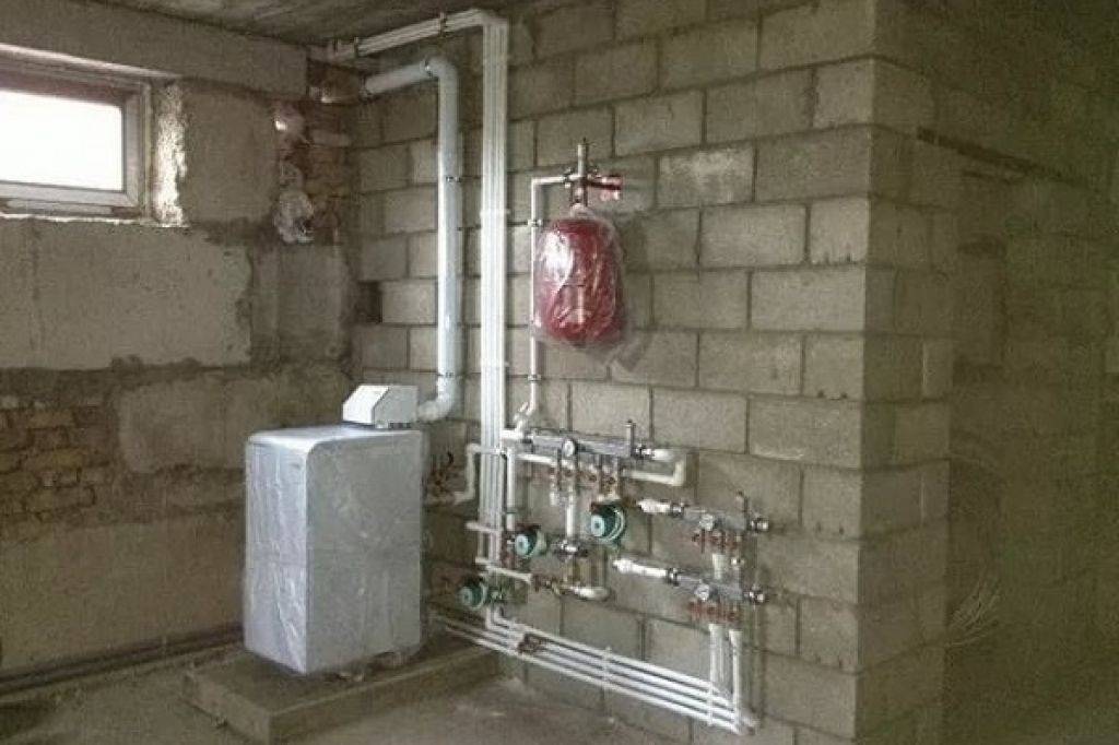 Установка напольного газового котла в частном доме