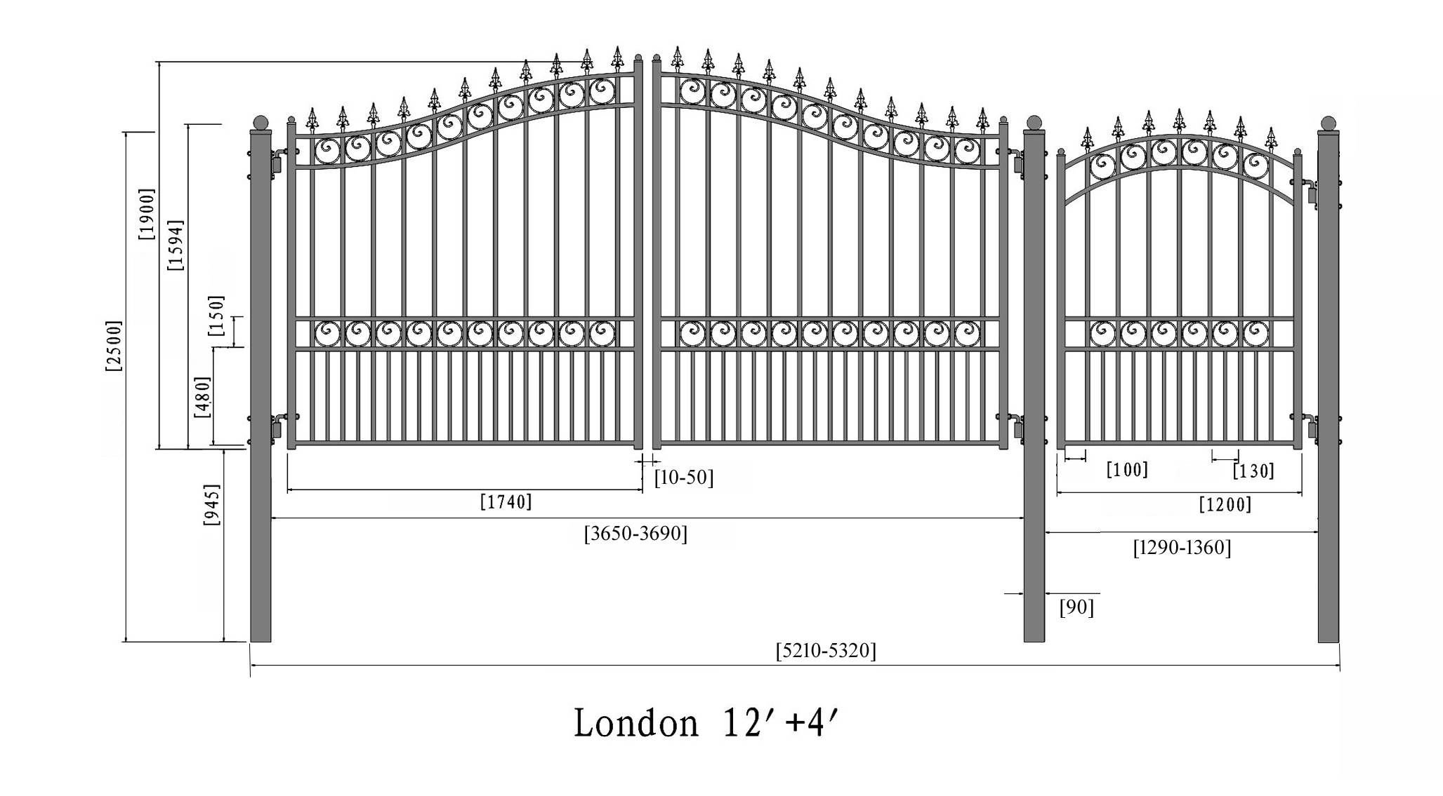 Стандартные размеры ворот и калитки для частного дома: оптимальная ширина