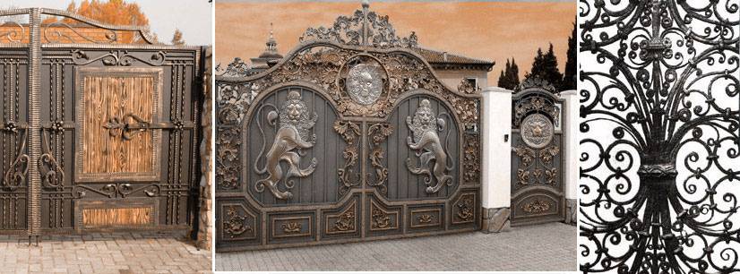 Кованые заборы и ворота: красивые фото, эскизы и картинки калиток