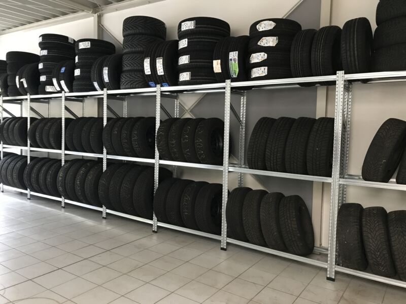 Стеллаж для сезонного хранения шин и колес в гараже - размеры
