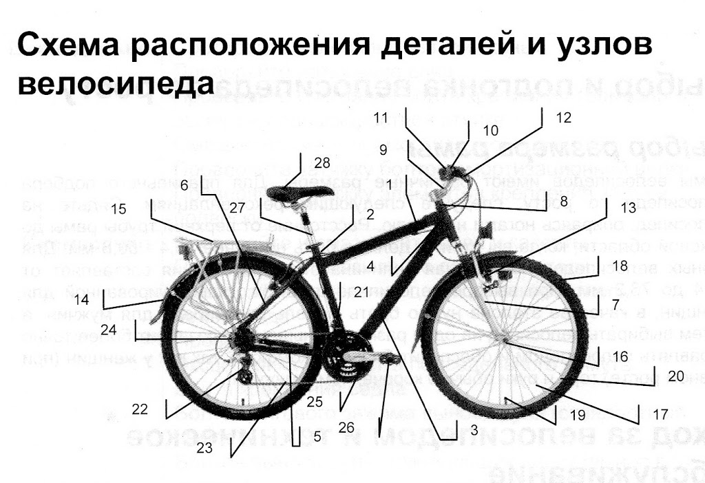 Устройство и конструкция велосипеда - подробно о важном