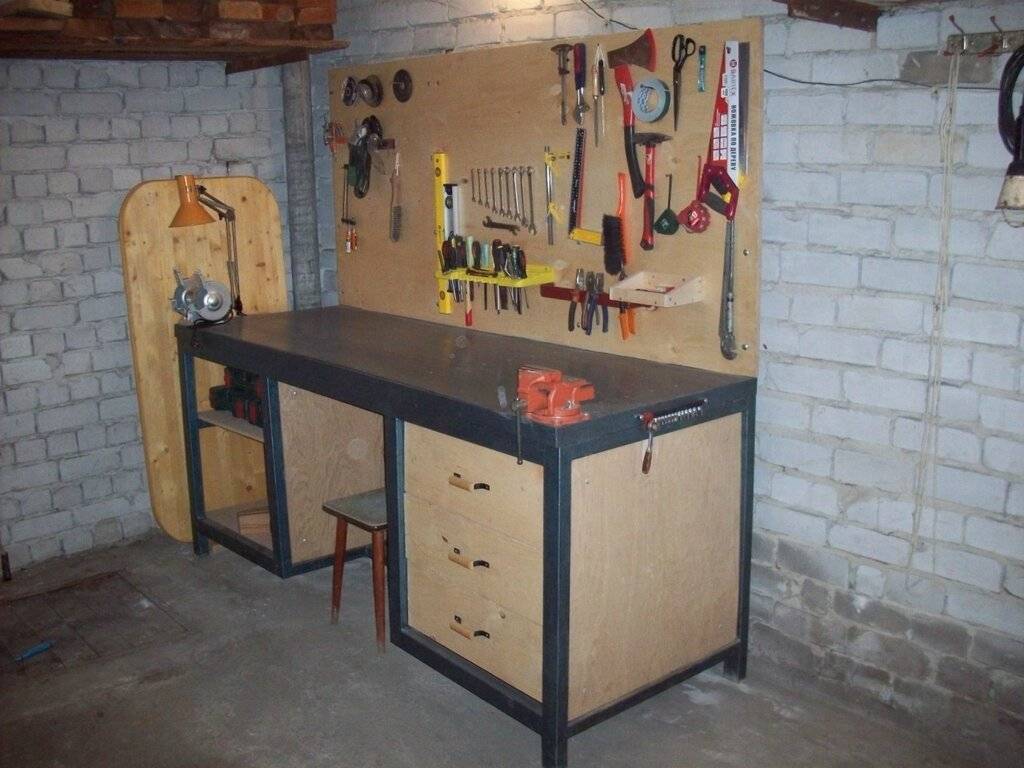 Как изготовить стол в гараж своими руками