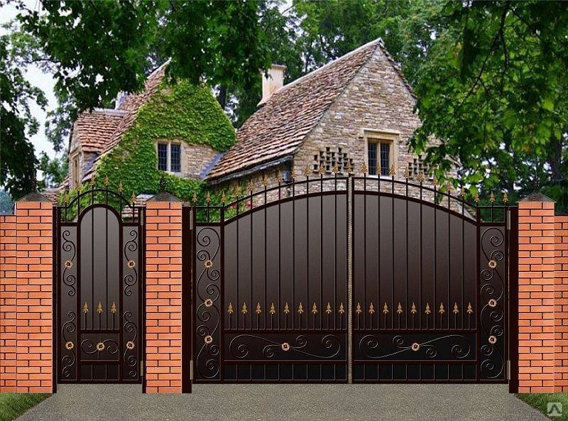 19 шикарных ворот, которые украсят любой загородный дом