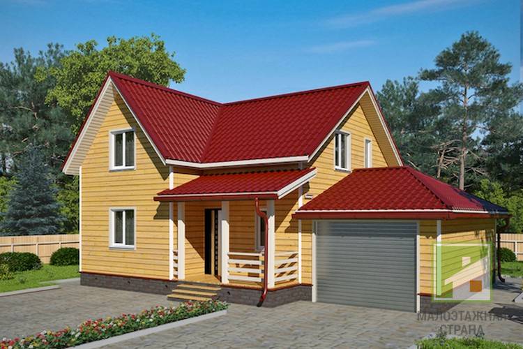 Строительство домов из бруса с мансардой или балконом