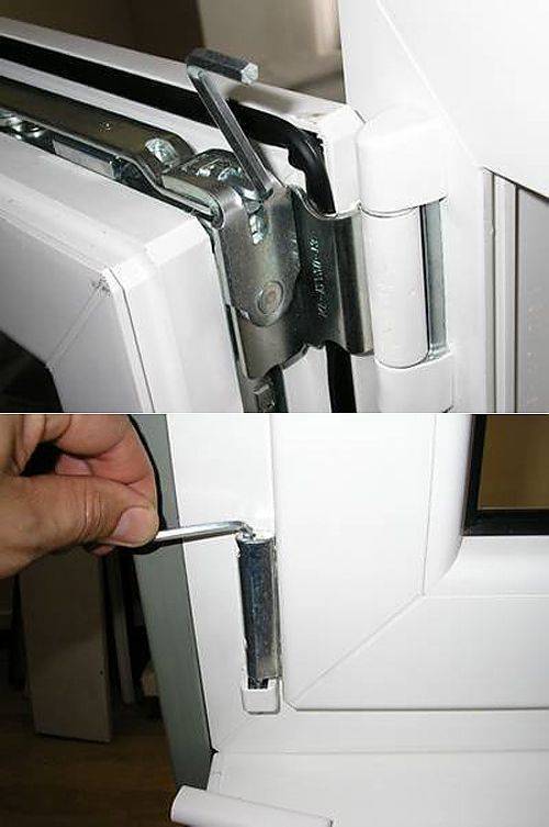 Как отрегулировать пластиковую дверь если она провисла