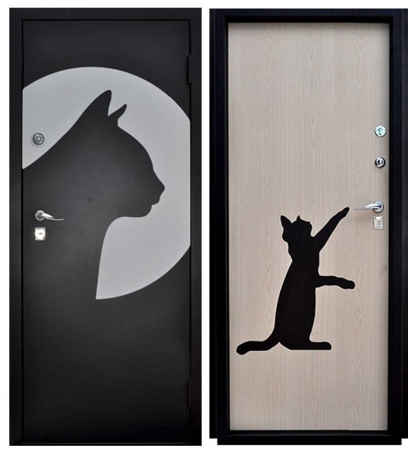 Декоративные наклейки на двери: варианты украшения помещений