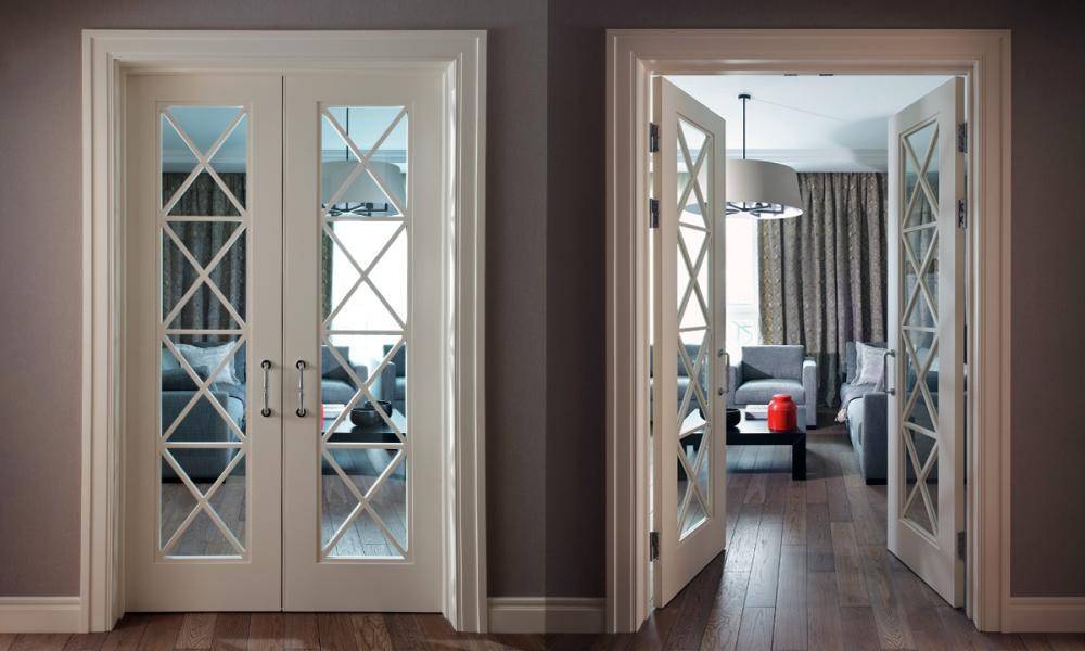 Какие двери выбрать в зал: двойные распашные или раздвижные?