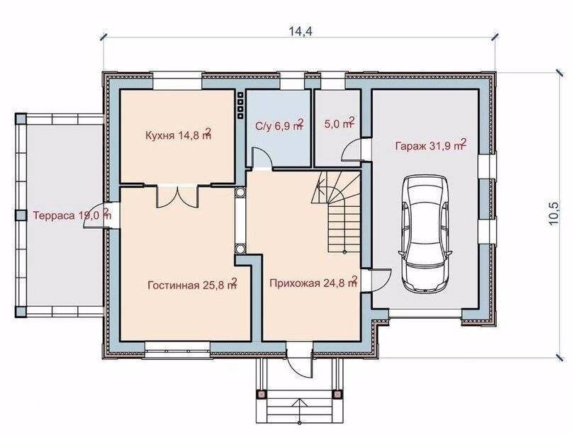 Проекты домов с мансардой и гаражом: планировка одноэтажной постройки, подбор оптимального размера мансарды и гаража, выбор материала для строительства