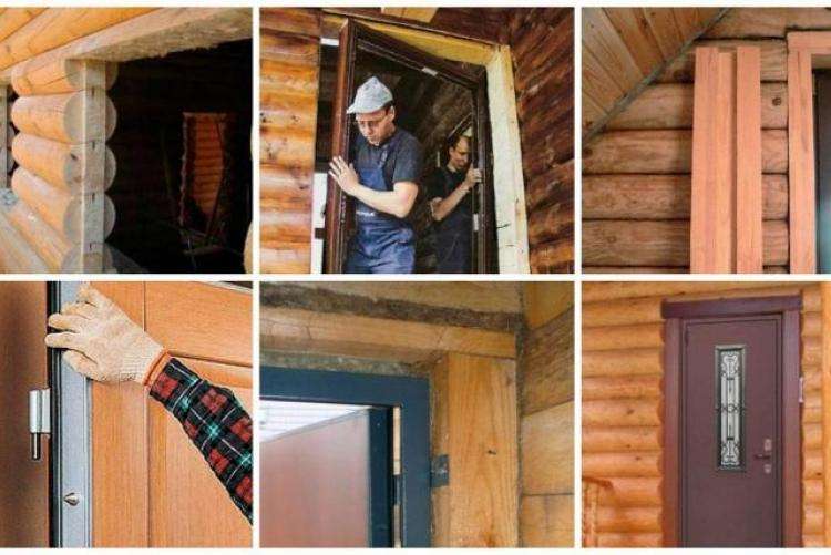 Как правильно установить входную металлическую дверь в деревянном доме?