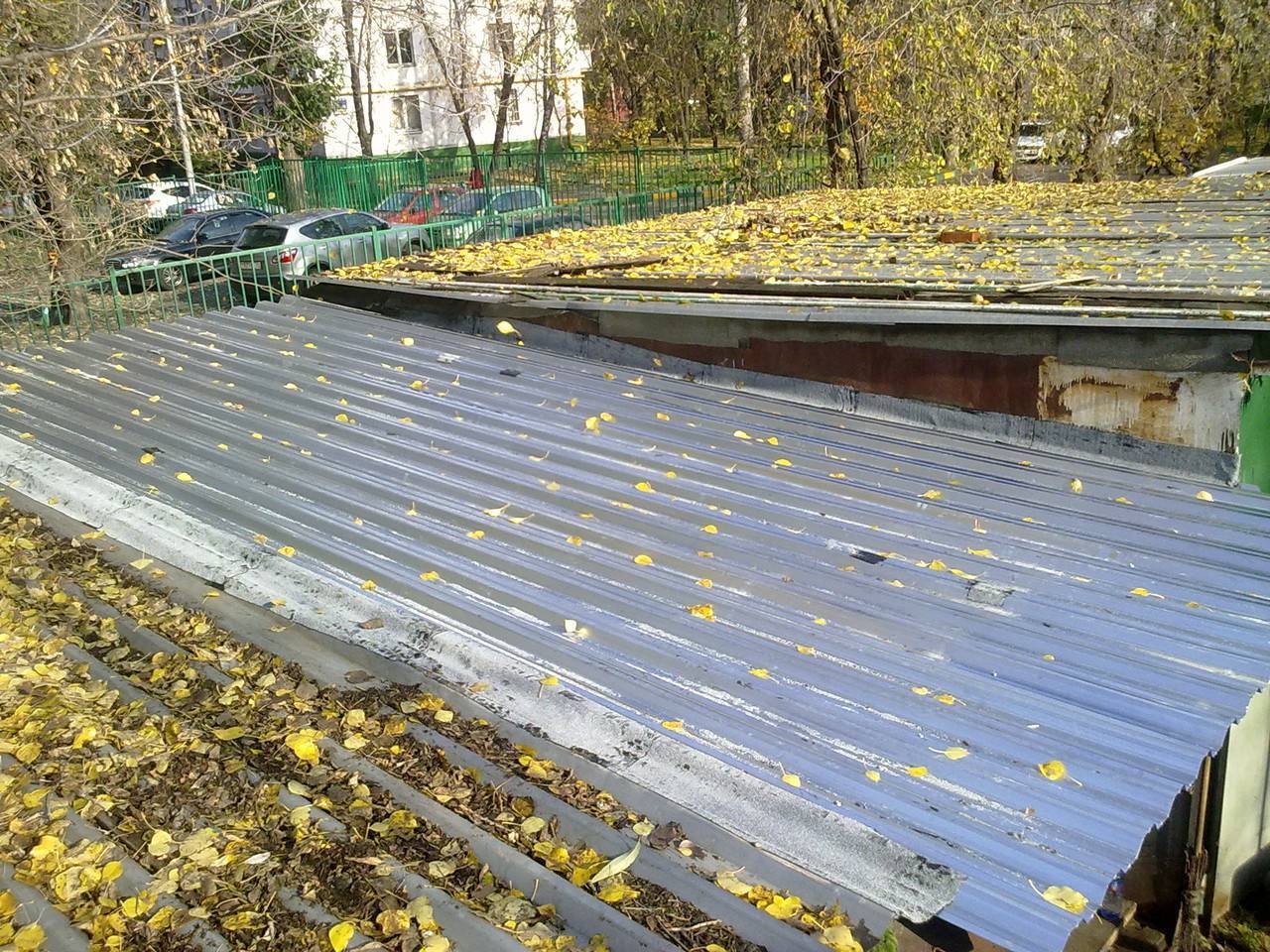 Односкатные крыши из профнастила