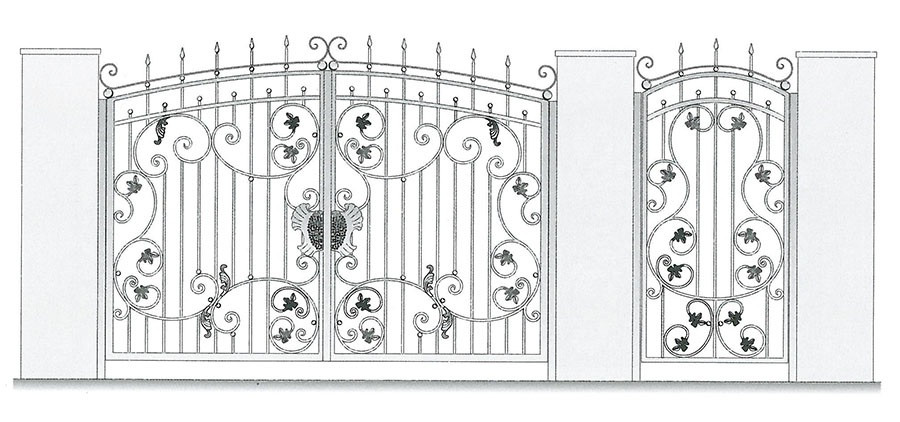 Кованые ворота для загородного дома: тот случай, когда расходы того стоят