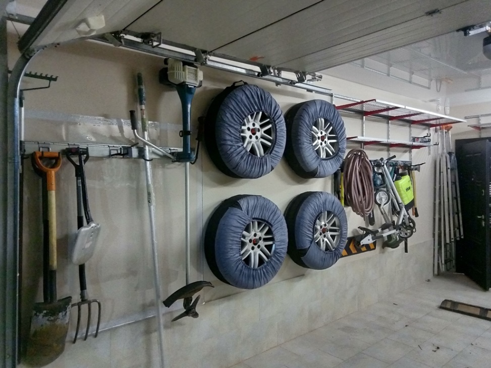 Хранение колес в гараже - как хранить шины на и без дисков